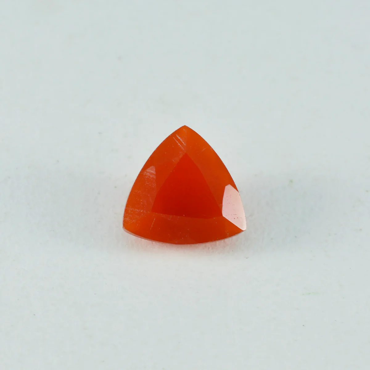 Red Onyx 1PC Large 10x10 MM Triangle Faceted Red Shine Semi Precious Loose Gems - Image 4