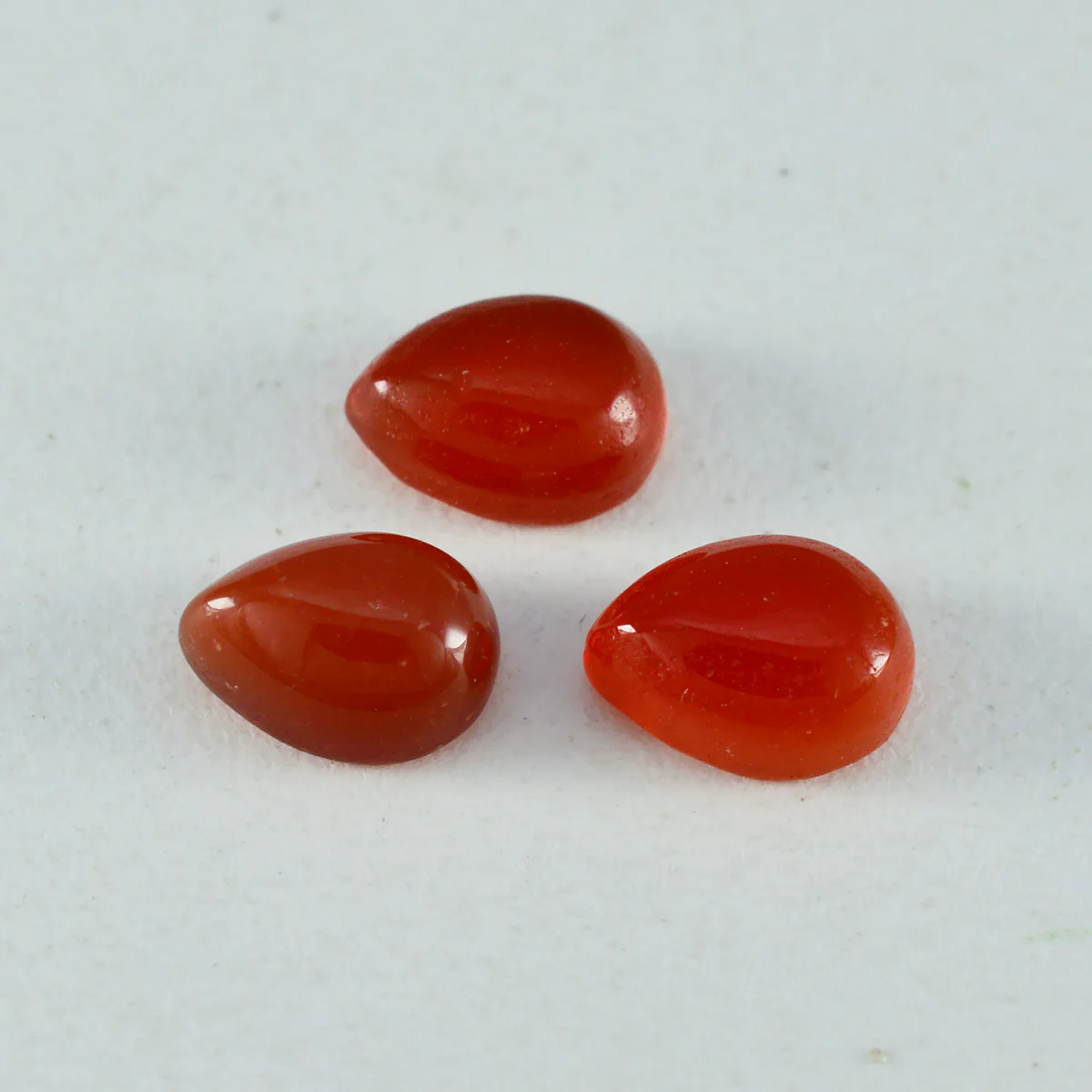 Red Onyx 1PC Large 8x12 MM Pear Cabochon Red Shine semi Precious Loose Gems