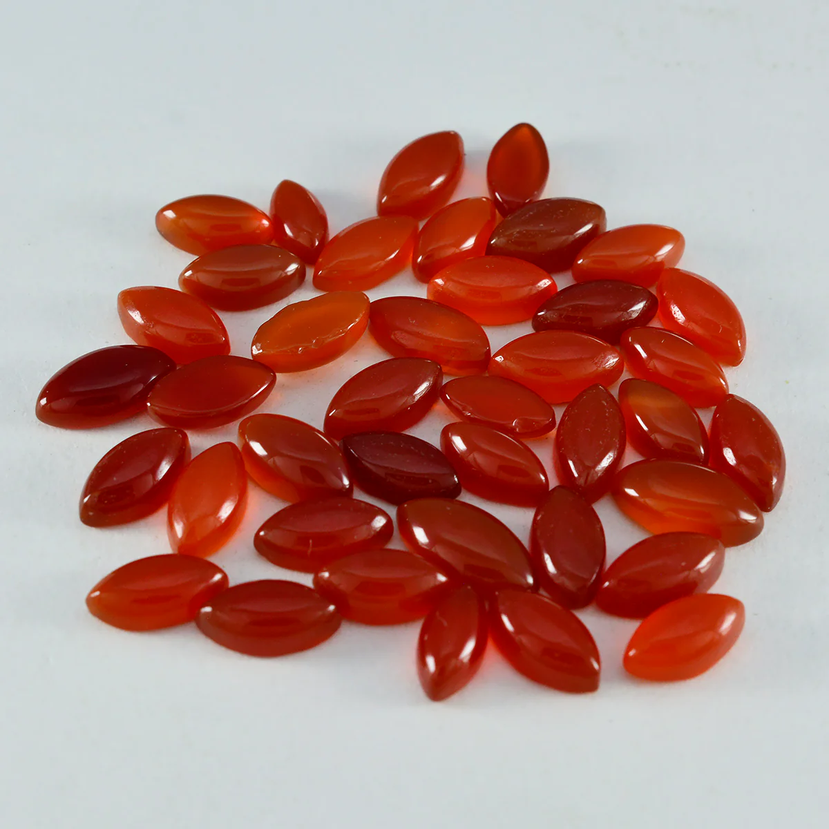 Red Onyx 1PC Large 8x16 MM Marquise  Cabochon Red Fine semi Precious Gems - Image 2