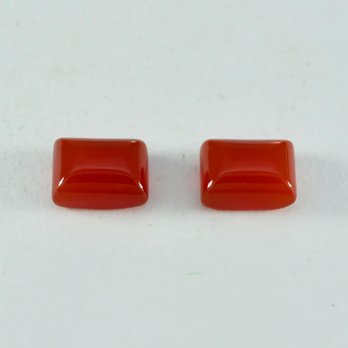 Red Onyx 1PC Medium 8x10 MM Emerald Cabochon Red High-Quality semi Precious Loose Gemstones