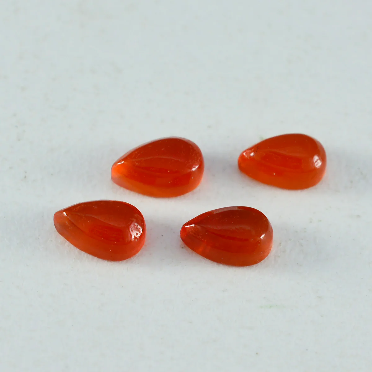 Red Onyx 1PC Medium 8x10 MM Pear Cabochon Red Luster semi Precious Precious Gemstone - Image 2