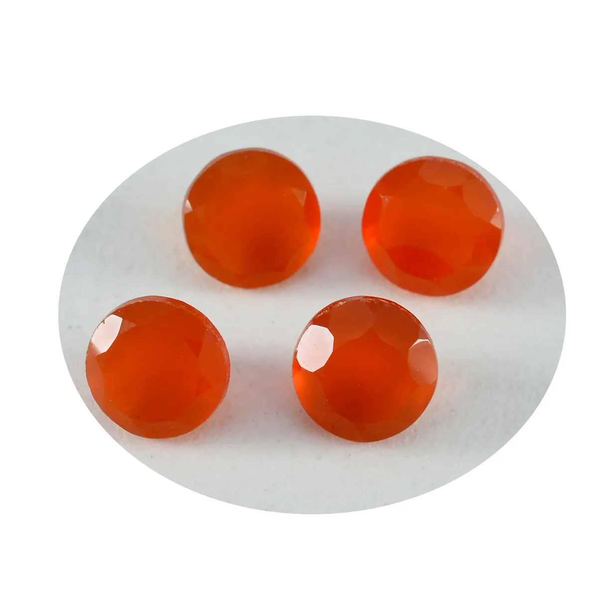 Red Onyx 1PC Medium 9x9 MM Round Faceted Red Lustrous Semi Precious Gems - Image 2