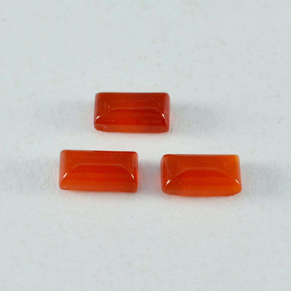 Red Onyx 1PC Small 6x12 MM Baguette Cabochon Red Sparkling semi Precious Semi Precious Gemstone - Image 3