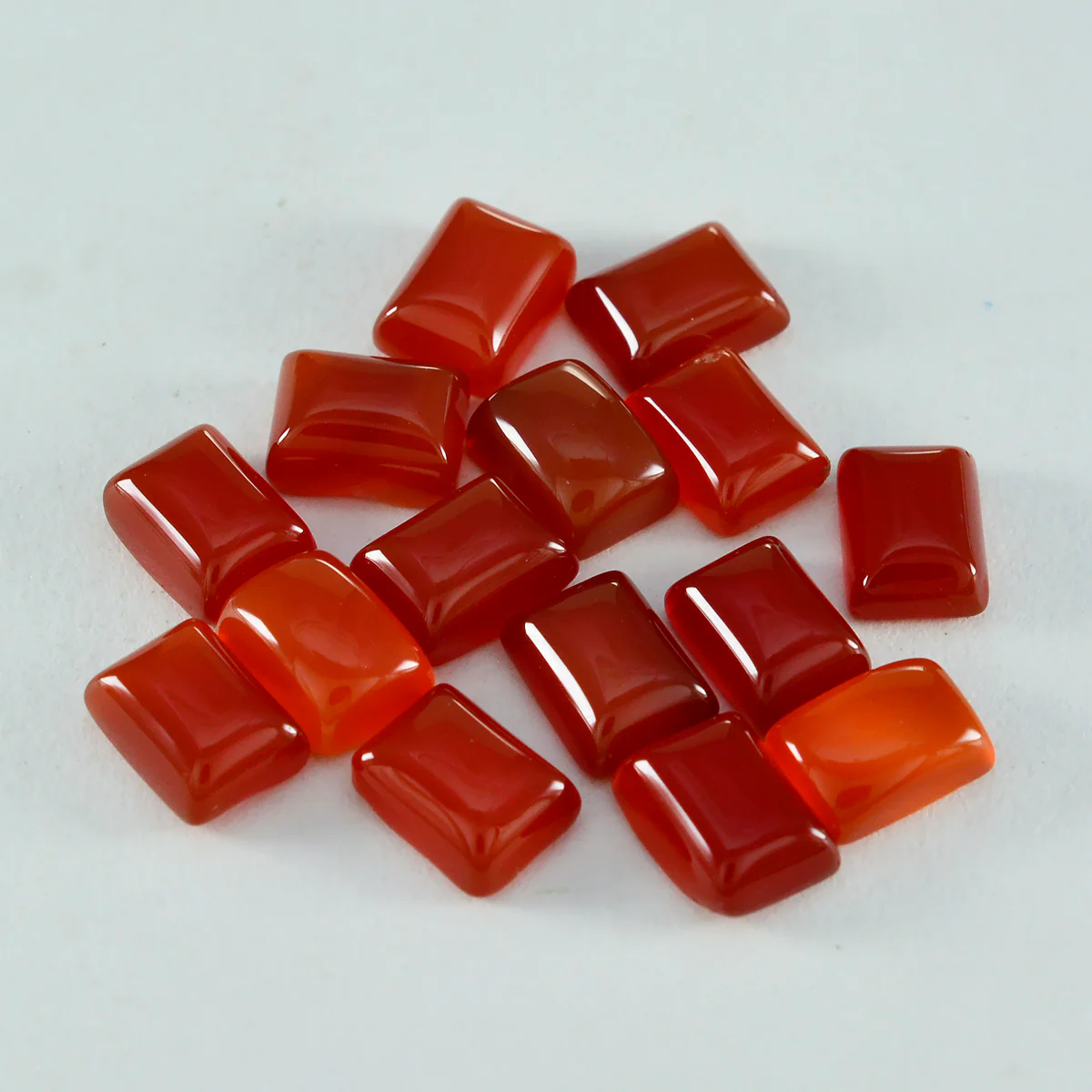 Red Onyx 1PC Tiny 5x7 MM Emerald Cabochon Red Splendid semi Precious Semi Precious Gemstone - Image 2