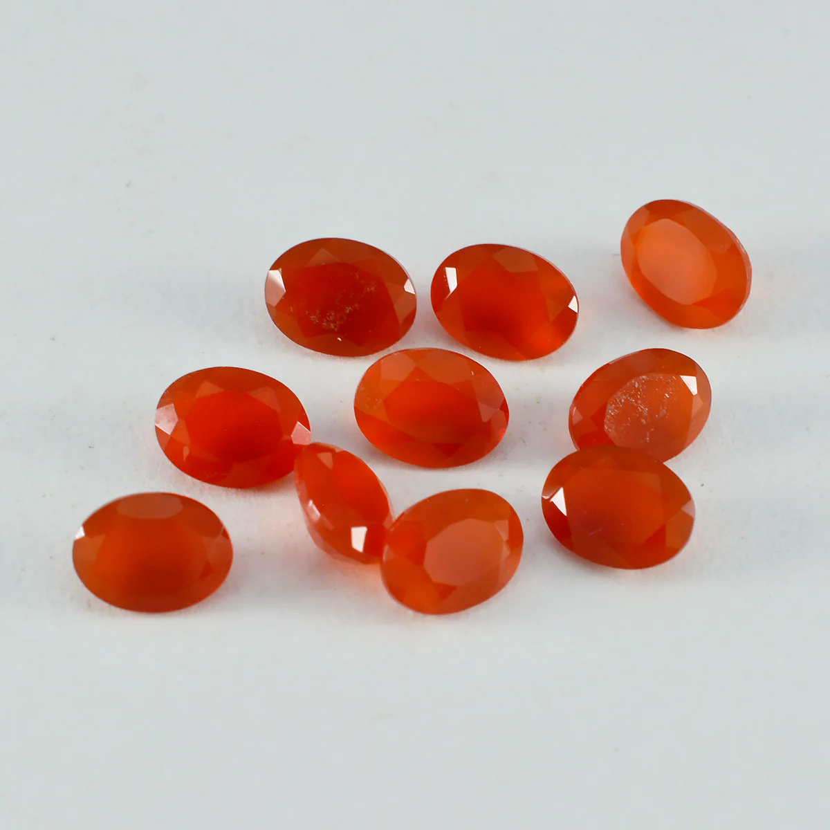 Red Onyx 1PC Tiny 5x7 MM Oval Faceted Red Polished Semi Precious Loose Gems - Image 4