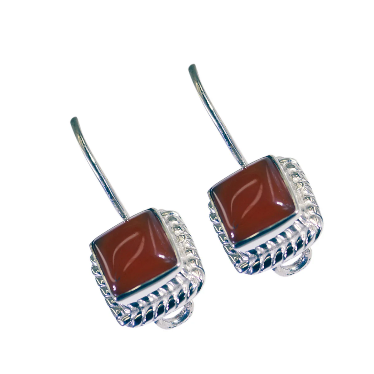 Red Onyx American Camilla multiple Dangle Red 925 Sterling Silver Earring - Image 2