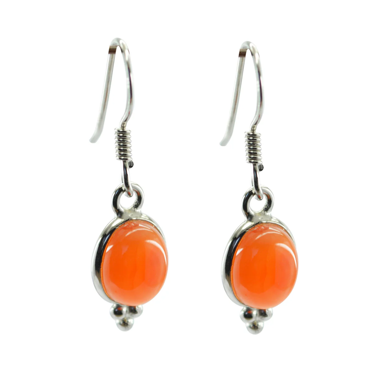 Red Onyx Russian Bella multiple Dangle Red Sterling Silver Earring
