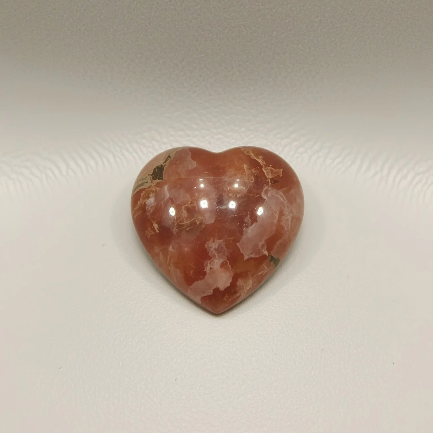 Red Strawberry Quartz 1PC Large 10x10 MM Heart Cabochon Red Fiery semi Precious Semi Precious Gemstone - Image 2