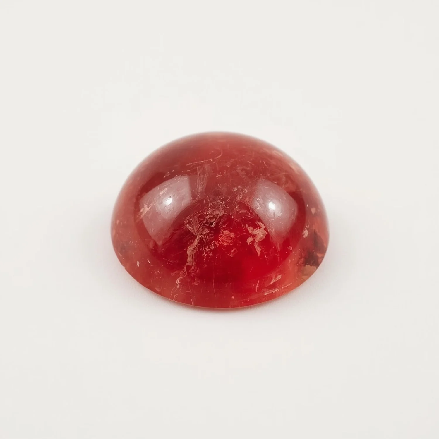 Red Strawberry Quartz 1PC Large 10x10 MM Round Cabochon Red Pure semi Precious Loose Gemstones