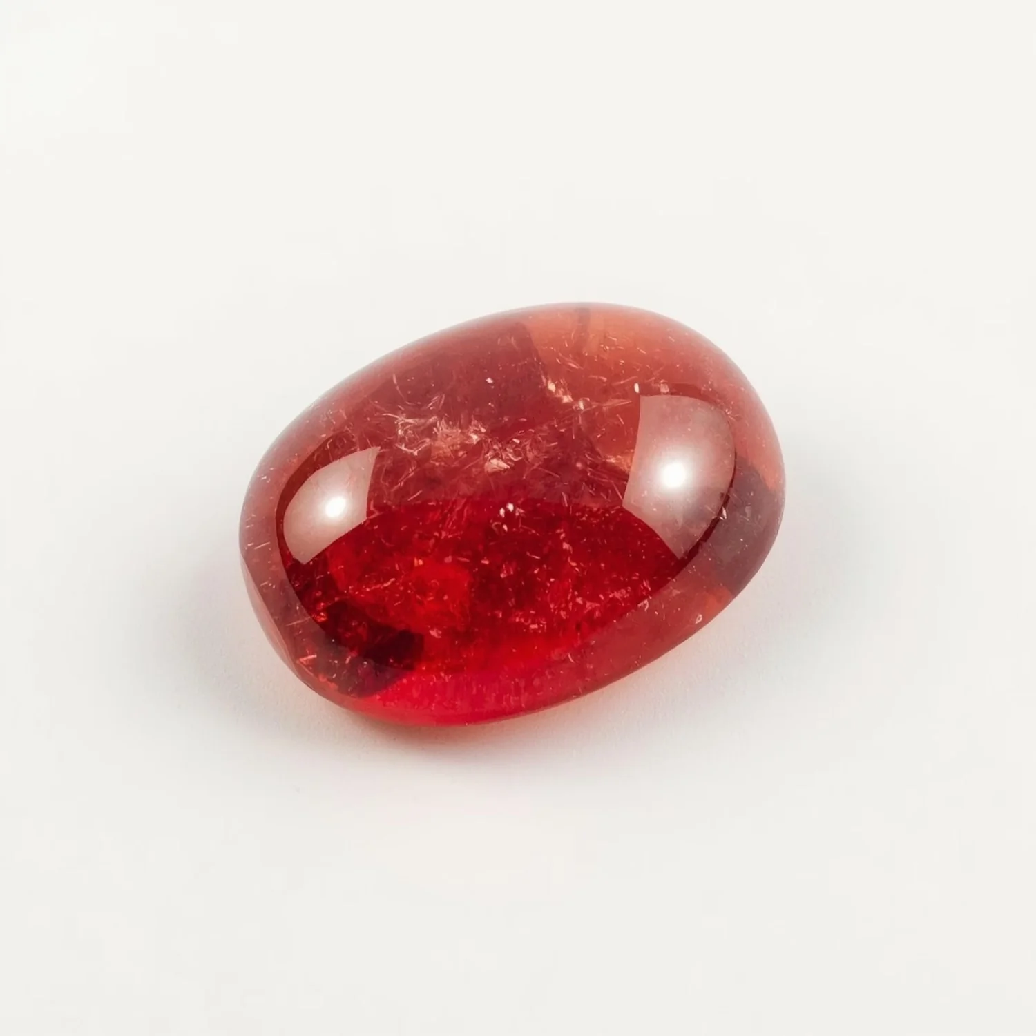 Red Strawberry Quartz 1PC Large 8x12 MM Oval Cabochon Red Pure semi Precious Loose Gems