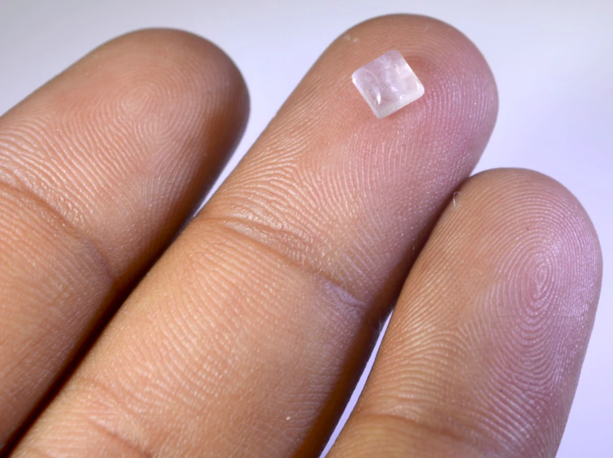Rose Quartz 10PC Tiny 3x3 MM Square Cabochon Pink Superior semi Precious Semi Precious Gemstone - Image 2