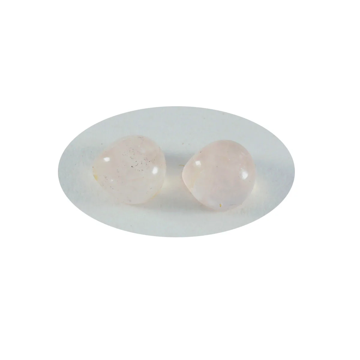 Rose Quartz 10PC Tiny 5x5 MM Heart Cabochon Pink Splendid semi Precious Loose Gemstone - Image 2