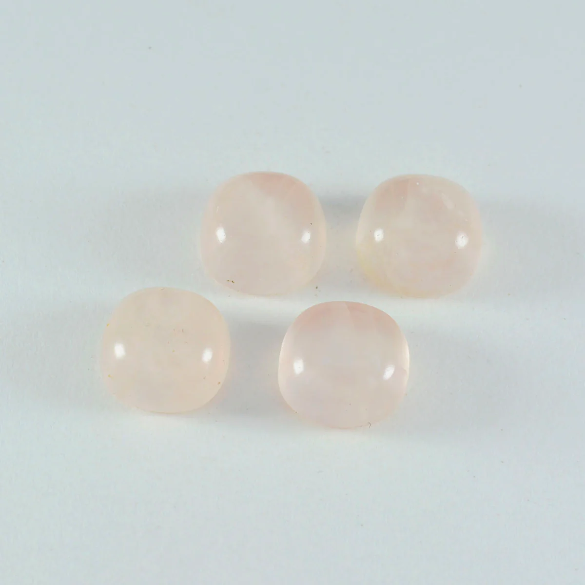 Rose Quartz 1PC Large 11x11 MM Cushion Cabochon Pink Brilliant semi Precious Loose Gems - Image 3
