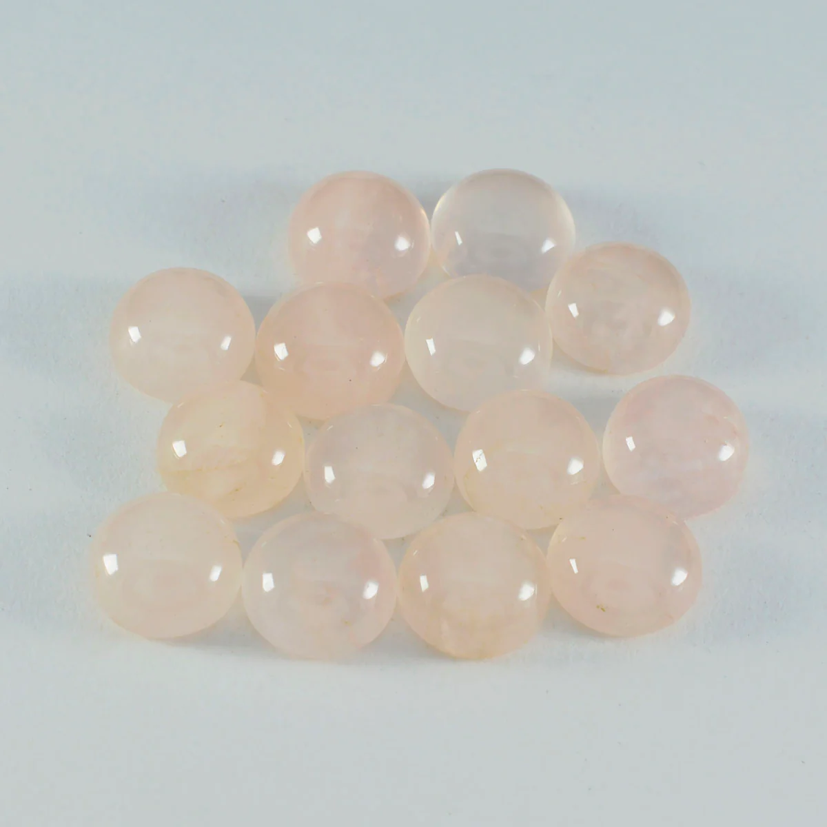 Rose Quartz 1PC Large 11x11 MM Round Cabochon Pink High-Quality semi Precious Loose Gems