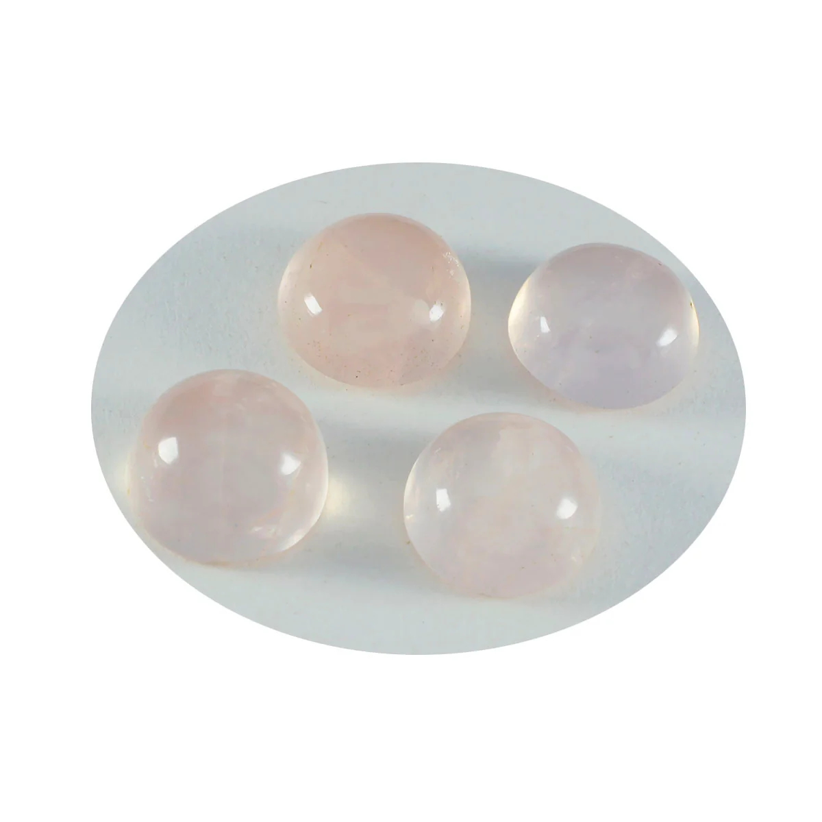 Rose Quartz 1PC Large 11x11 MM Round Cabochon Pink High-Quality semi Precious Loose Gems - Image 2