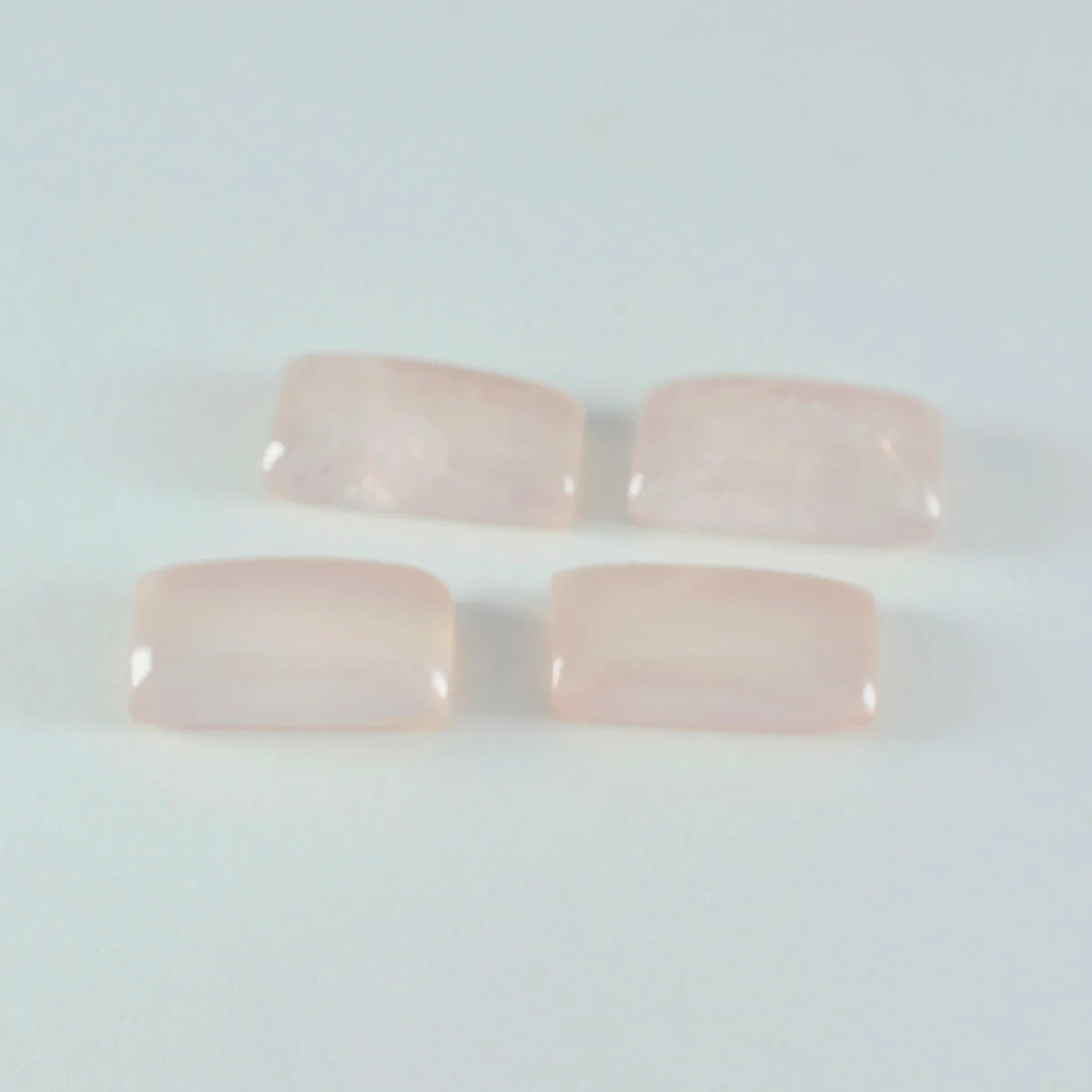 Rose Quartz 1PC Large 8x16 MM Baguette Cabochon Pink Sparkling semi Precious Gems - Image 2