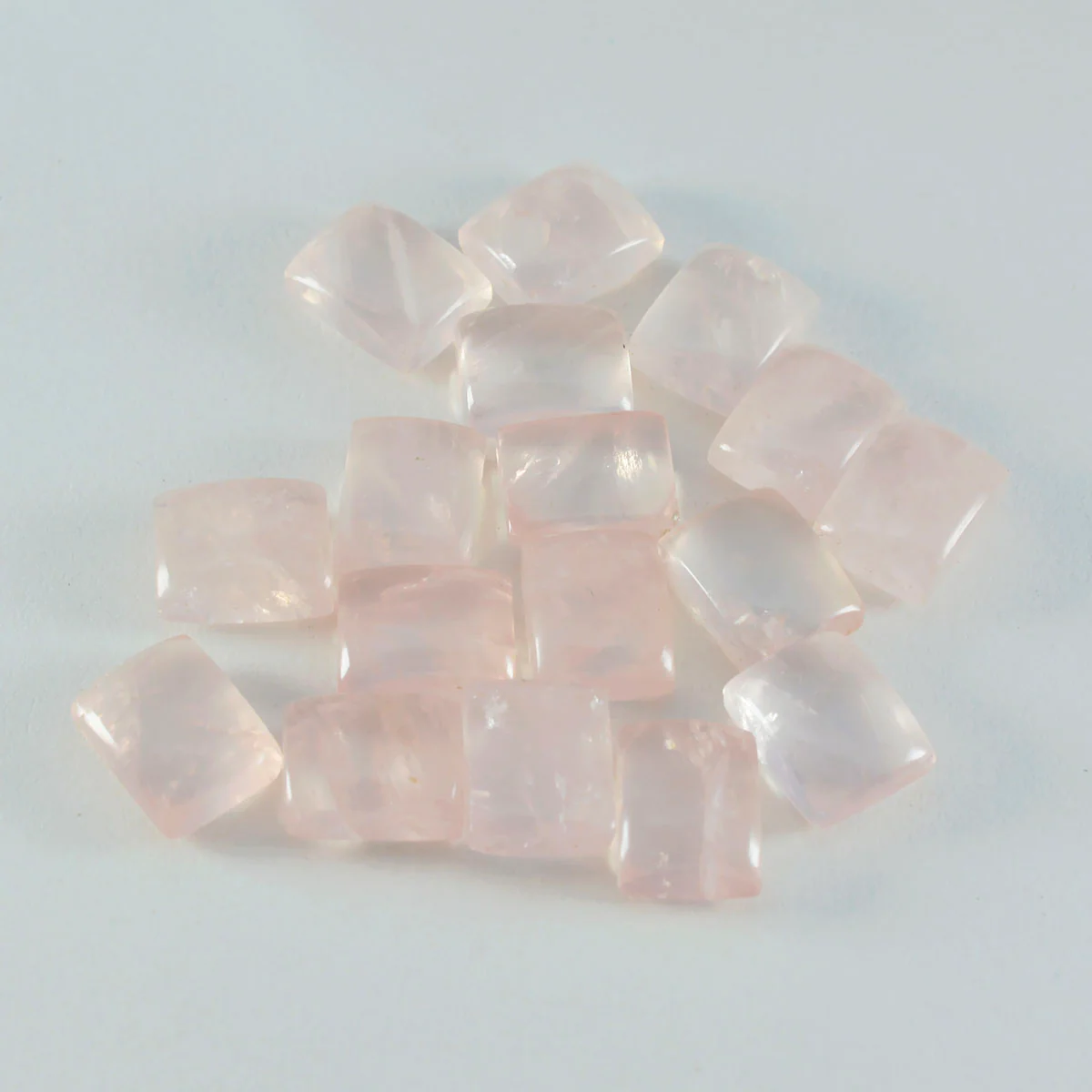 Rose Quartz 1PC Large 9x11 MM Emerald Cabochon Pink Splendid semi Precious Loose Gemstone - Image 4