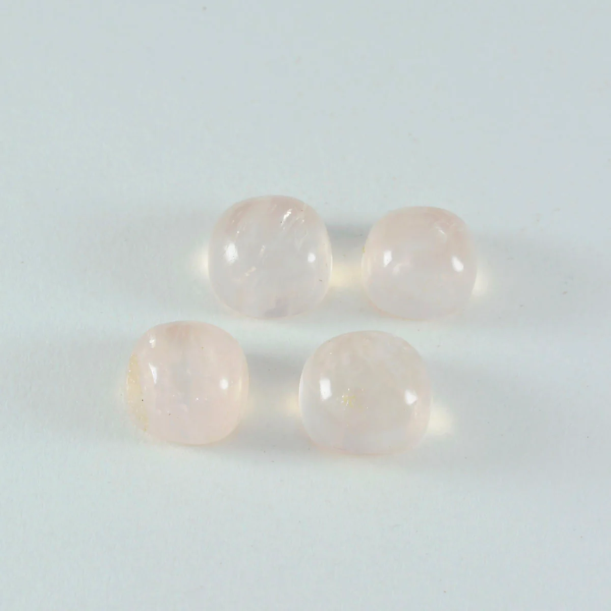 Rose Quartz 1PC Tiny 6x6 MM Cushion Cabochon Pink Natural semi Precious Loose Gemstone - Image 3