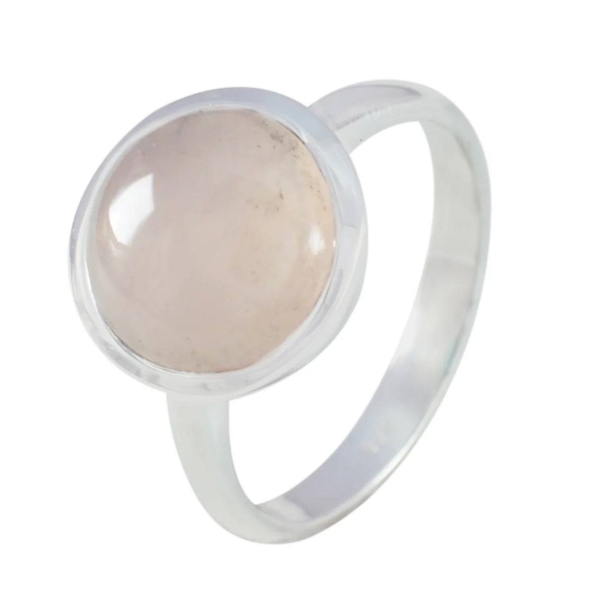 Rose Quartz Solitaire Moroccan 925 Silver Pink Gemstones Tiny Feminine Ring Jewelry - Image 2