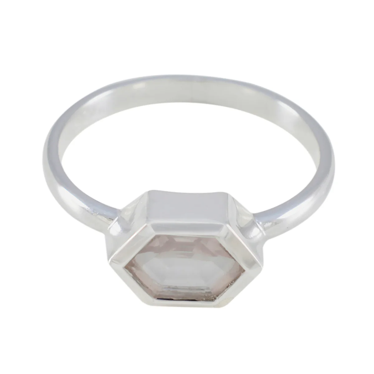 Rose Quartz Solitaire Turkish Silver Pink Gemstones Dainty Luxurious Ring Jewellery