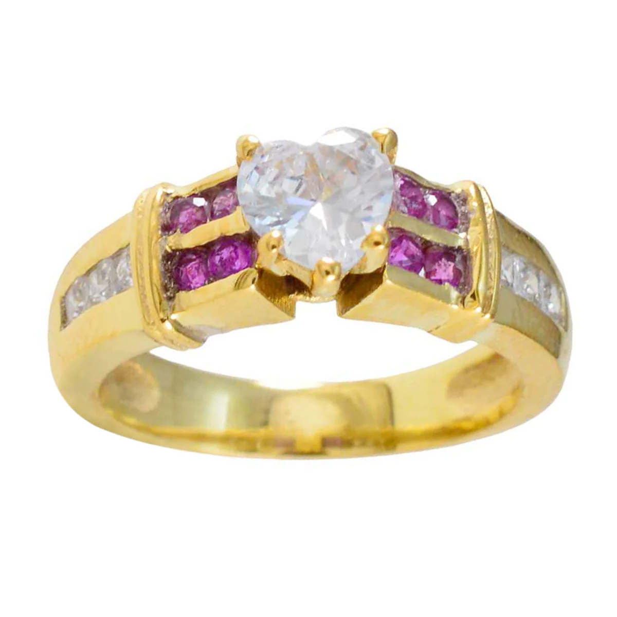 Ruby CZ Halo Latin American 92.5 Silver Red Gems Whisper-thin Romantic Ring Jewellery - Image 3