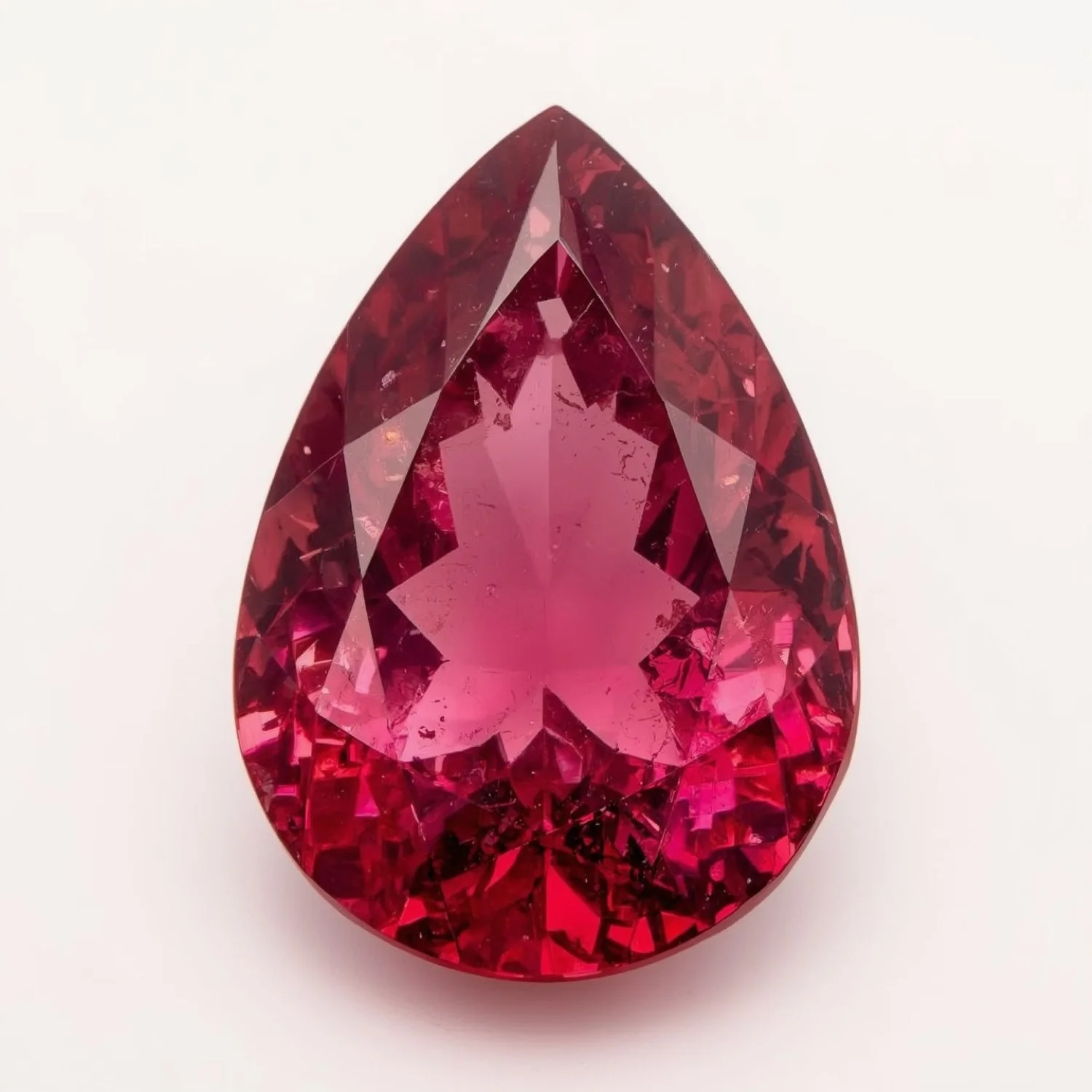 Ruby (GF) 1PC Chunky 13x18 MM Pear Faceted Pink Genuine Precious Loose Gems - Image 2