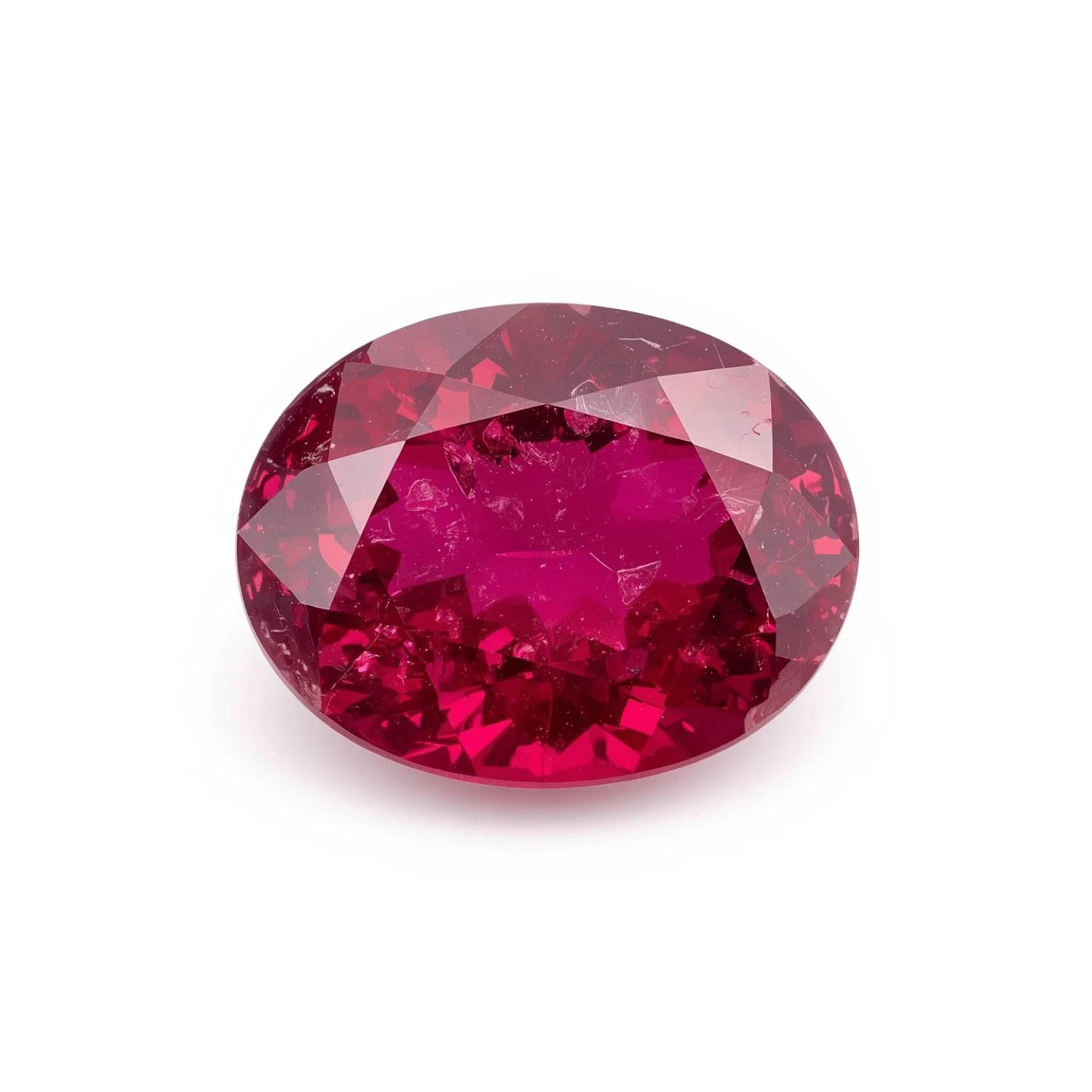 Ruby (GF) 1PC Large 10x12 MM Oval Faceted Pink Superior Precious Gems - Image 2