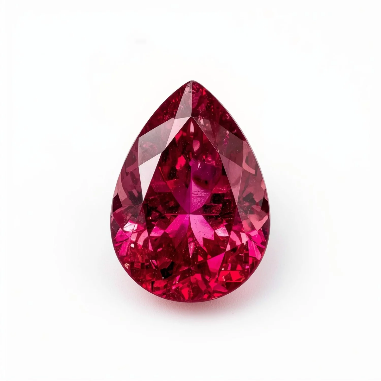 Ruby (GF) 1PC Large 10x14 MM Pear Faceted Pink High-Quality Precious Loose Gemstones - Image 2