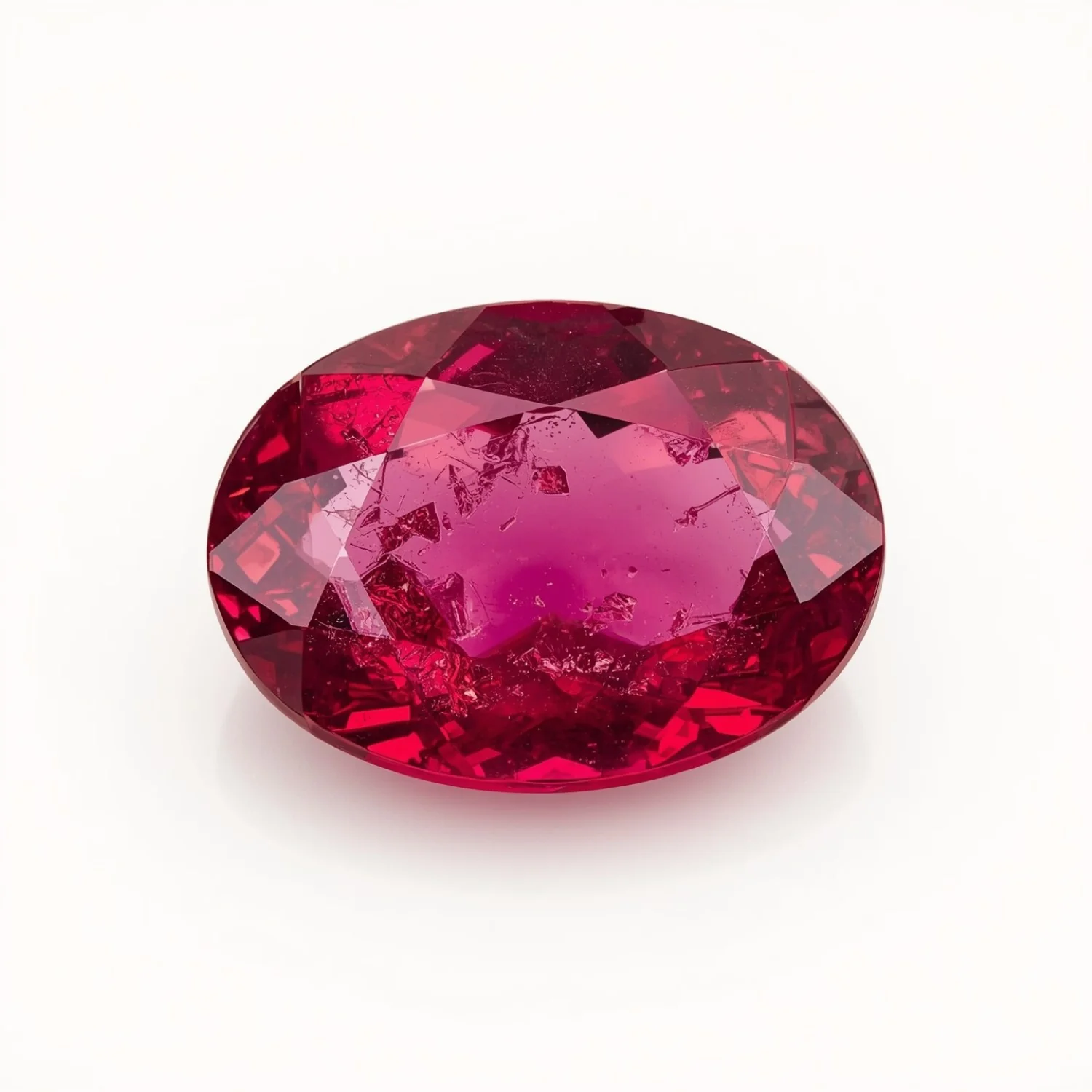 Ruby (GF) 1PC Large 9x11 MM Oval Faceted Pink Natural Precious Loose Gemstone