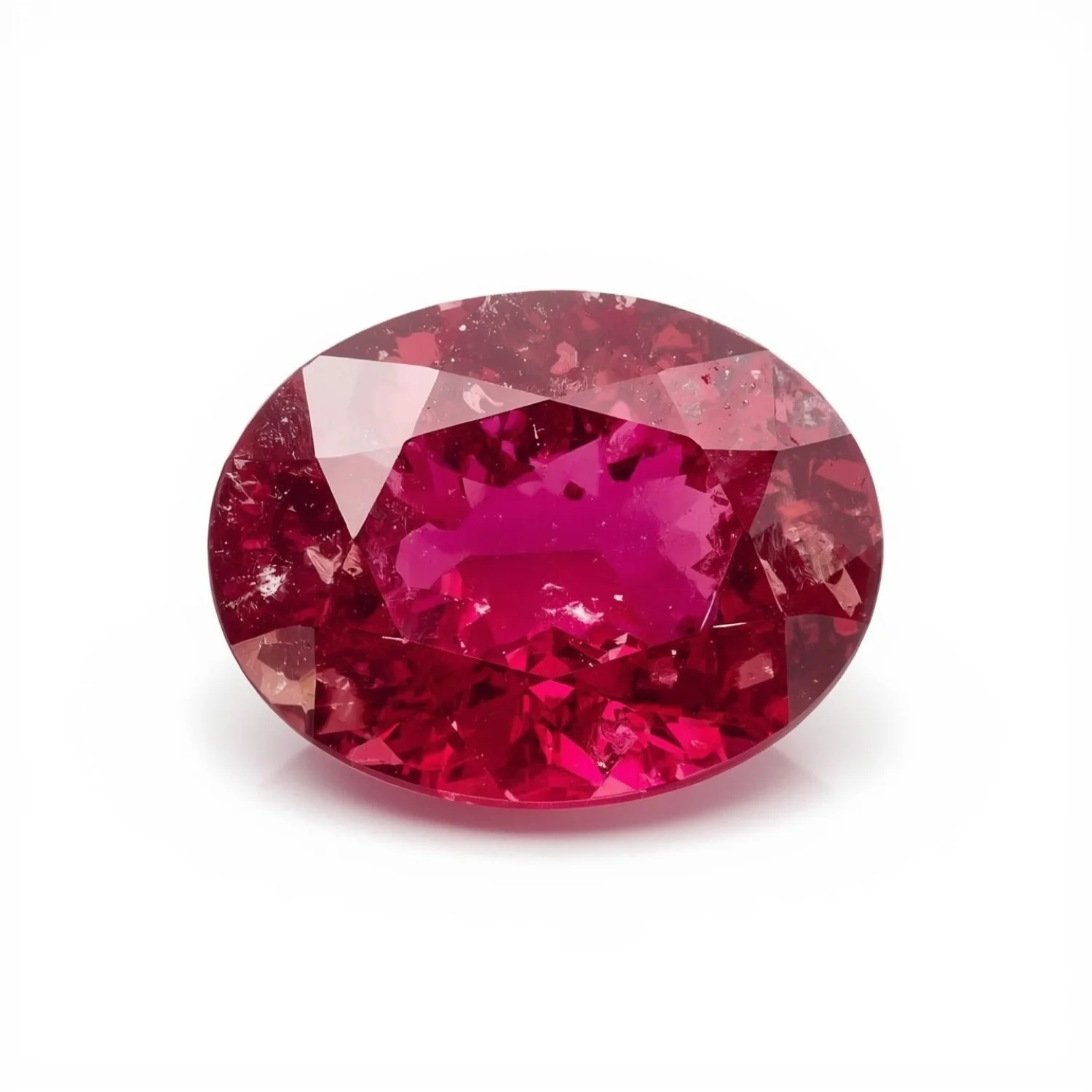 Ruby (GF) 1PC Large 9x11 MM Oval Faceted Pink Natural Precious Loose Gemstone - Image 2