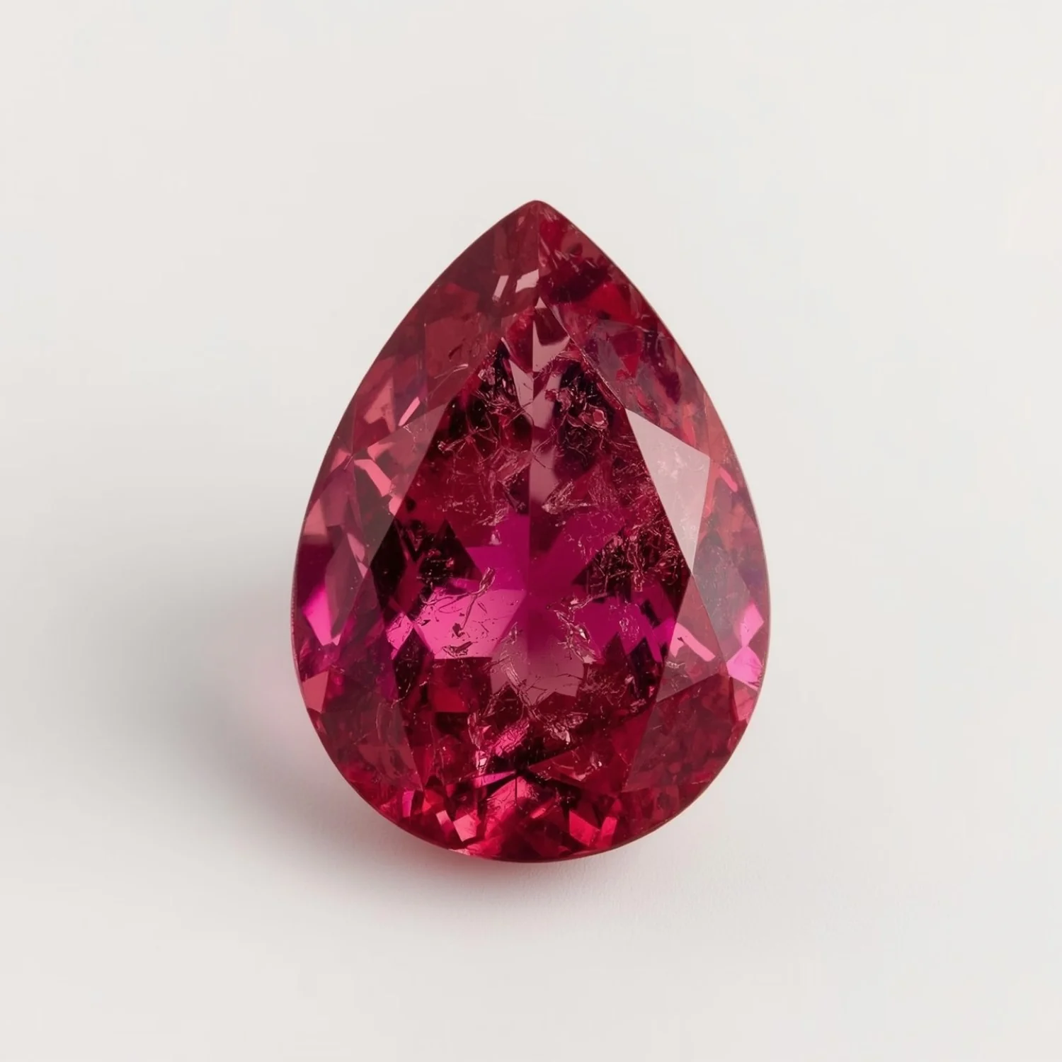 Ruby (GF) 1PC Medium 7x10 MM Pear Faceted Pink Splendid Precious Loose Gemstone - Image 2