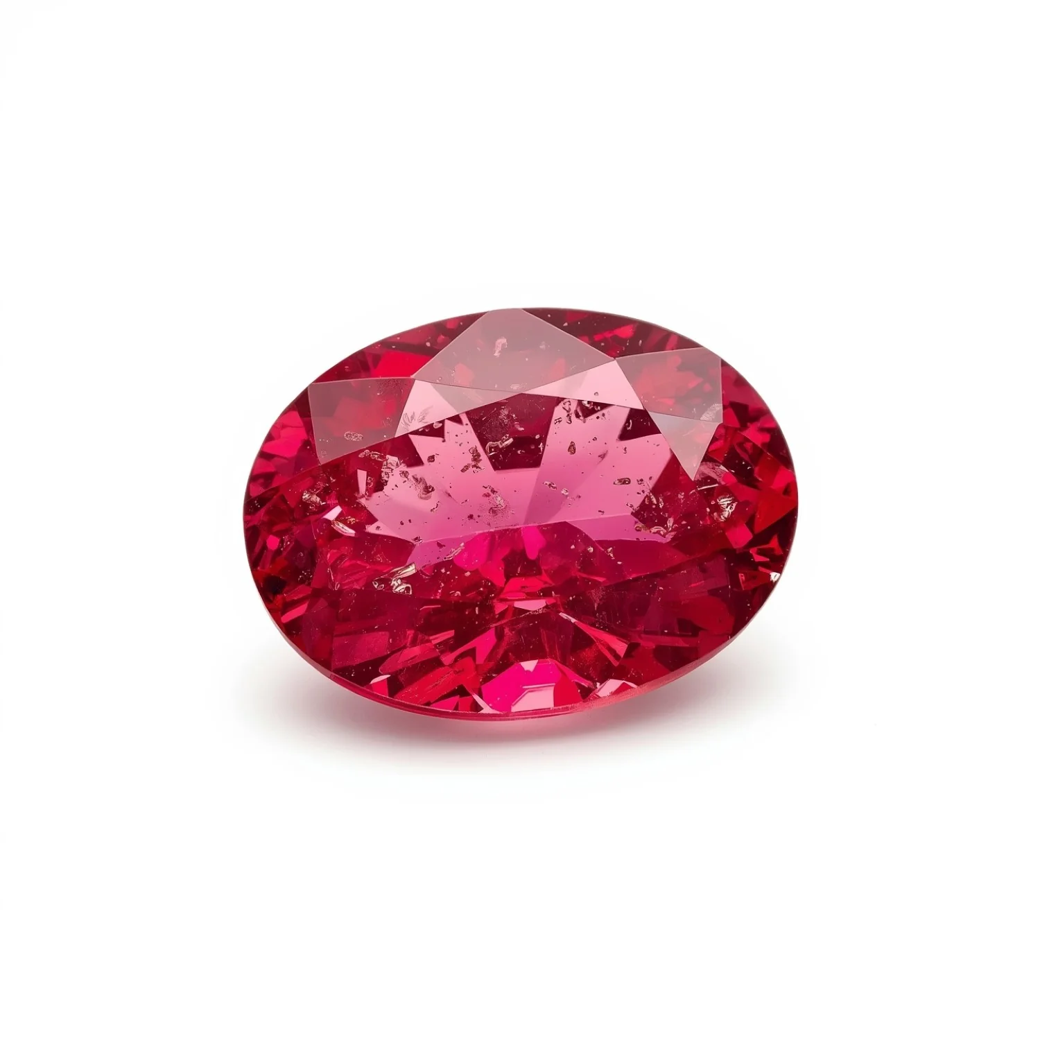 Ruby (GF) 1PC Tiny 5x7 MM Oval Faceted Pink Splendid Precious Gems - Image 2