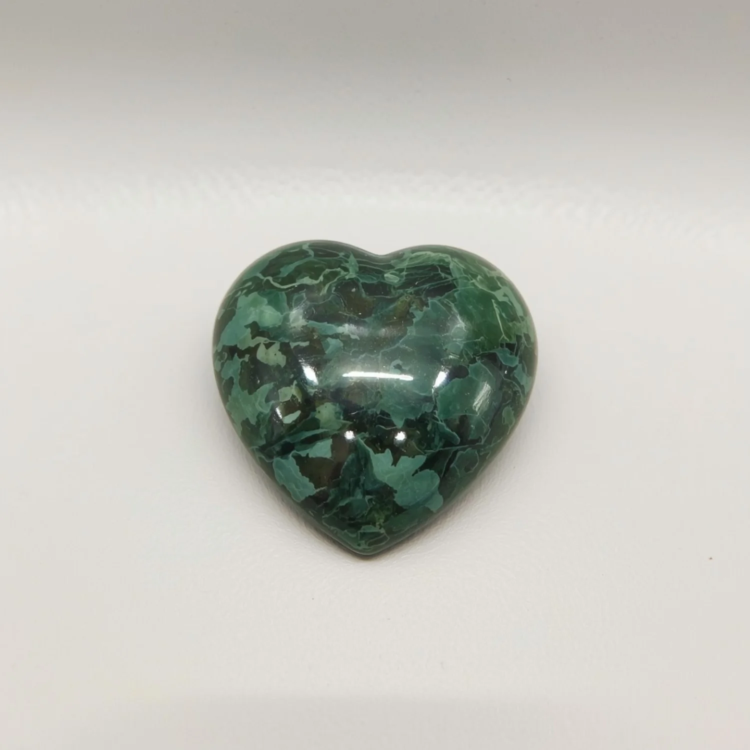 Serpentine 10PC Tiny 3x3 MM Heart Cabochon Green Genuine semi Precious Loose Gemstones - Image 2