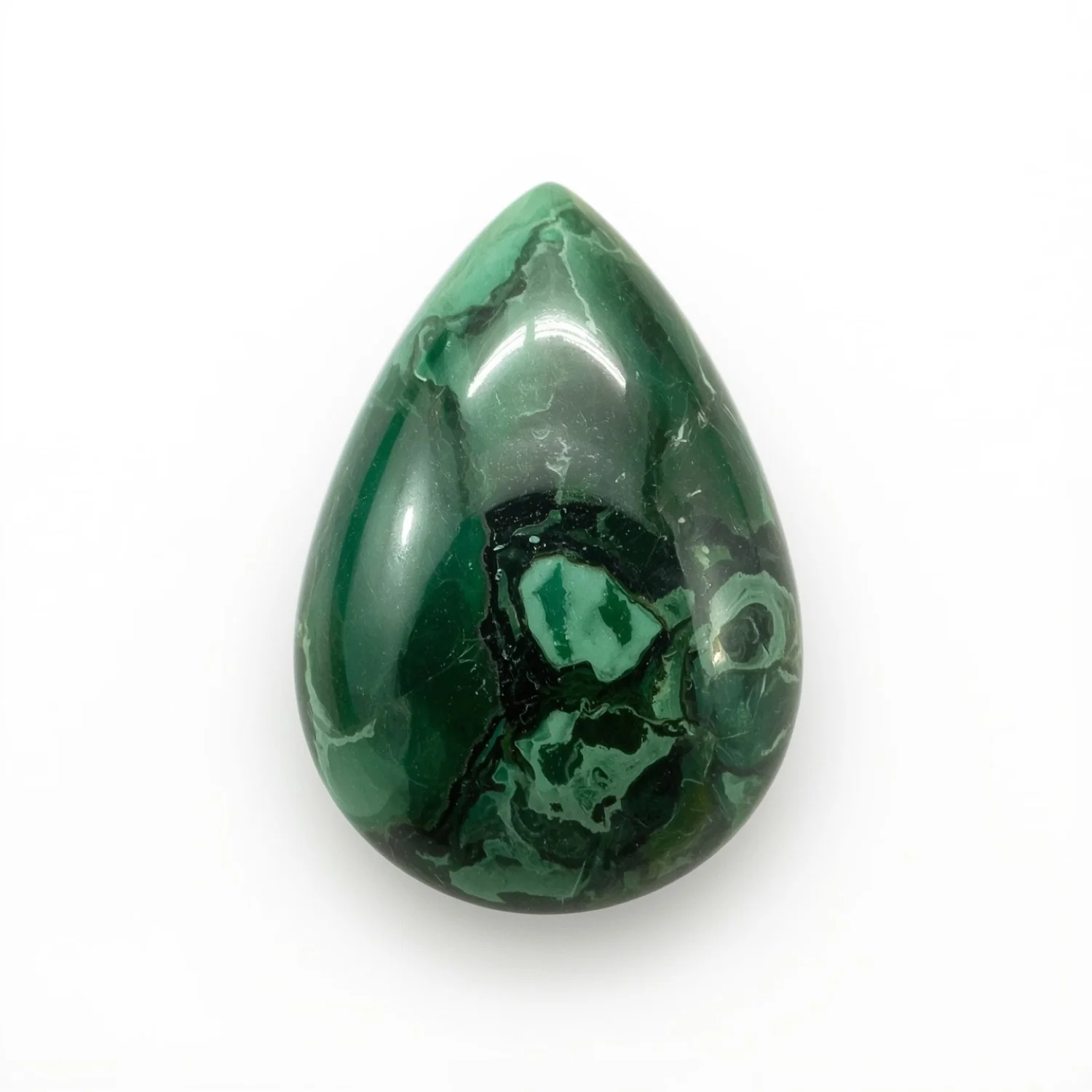 Serpentine 1PC Large 10x12 MM Pear Cabochon Green Pure semi Precious Precious Gemstone