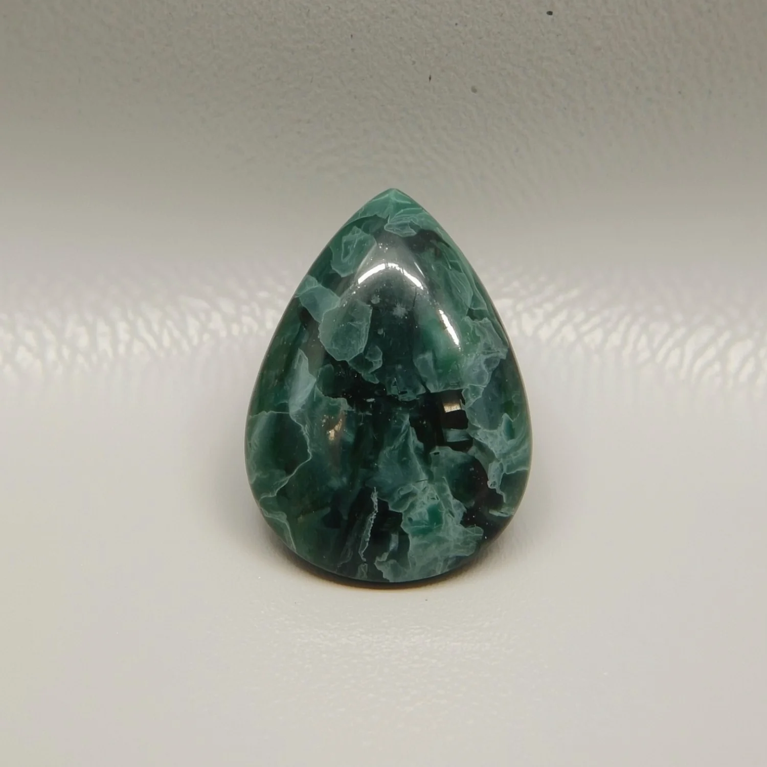 Serpentine 1PC Large 10x12 MM Pear Cabochon Green Pure semi Precious Precious Gemstone - Image 2