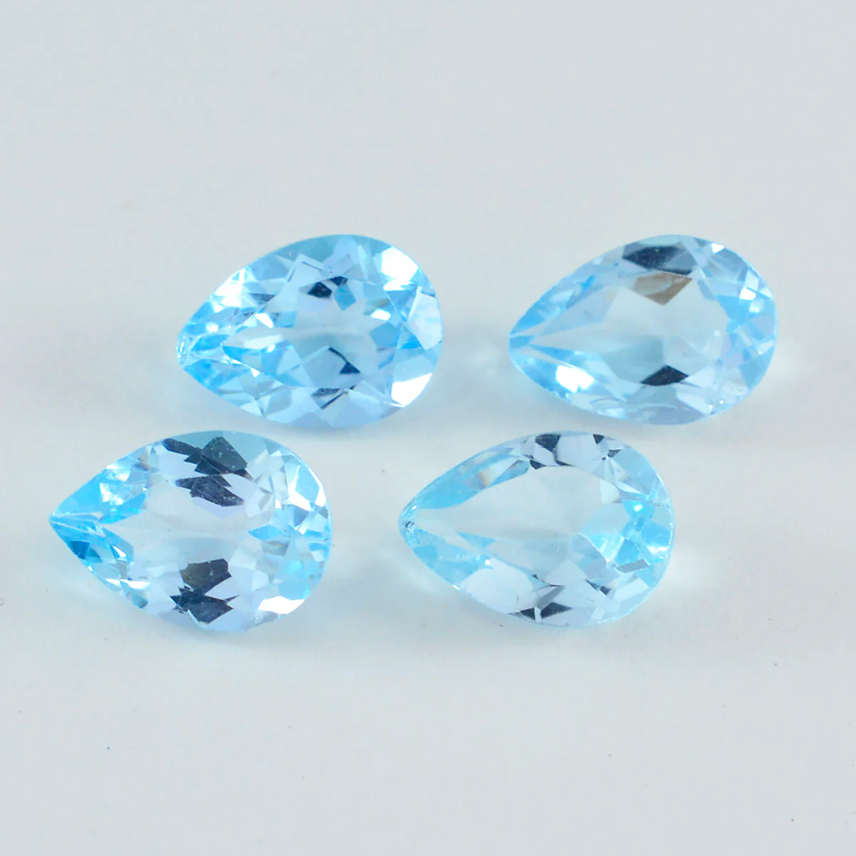 Sky Blue Topaz 1PC Large 8x12 MM Pear Faceted Blue Fine Semi Precious Gems