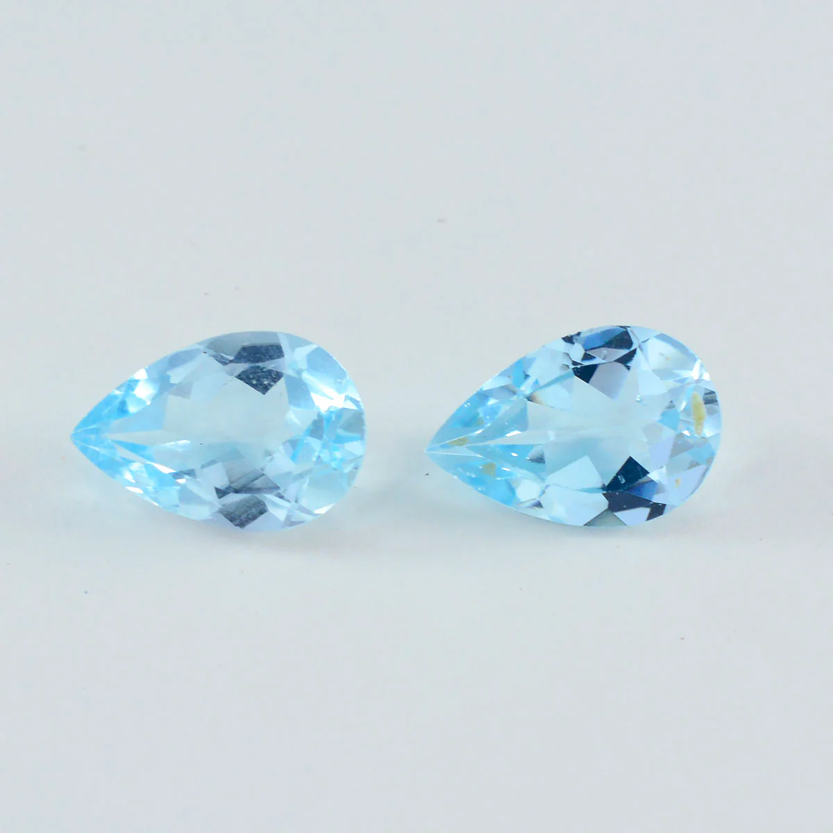 Sky Blue Topaz 1PC Large 8x12 MM Pear Faceted Blue Fine Semi Precious Gems - Image 2