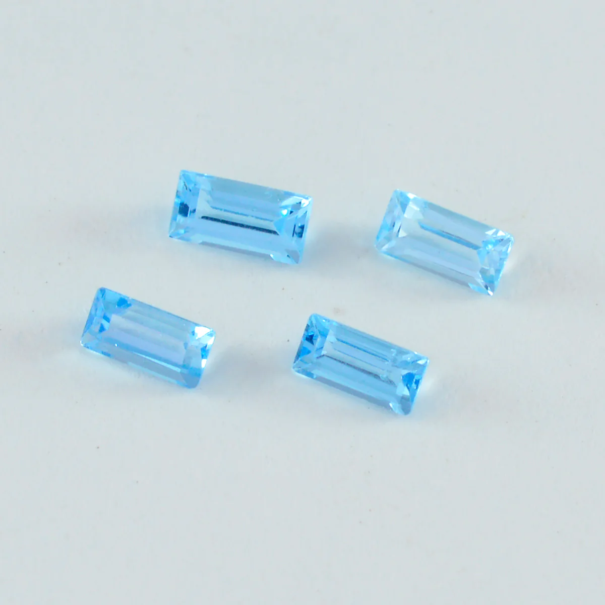 Sky Blue Topaz 1PC Large 8x16 MM Baguette Faceted Blue Lustrous Semi Precious Loose Gemstone - Image 2