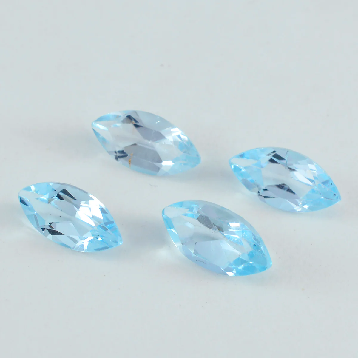 Sky Blue Topaz 1PC Large 8x16 MM Marquise Faceted Blue Fiery Semi Precious Gems