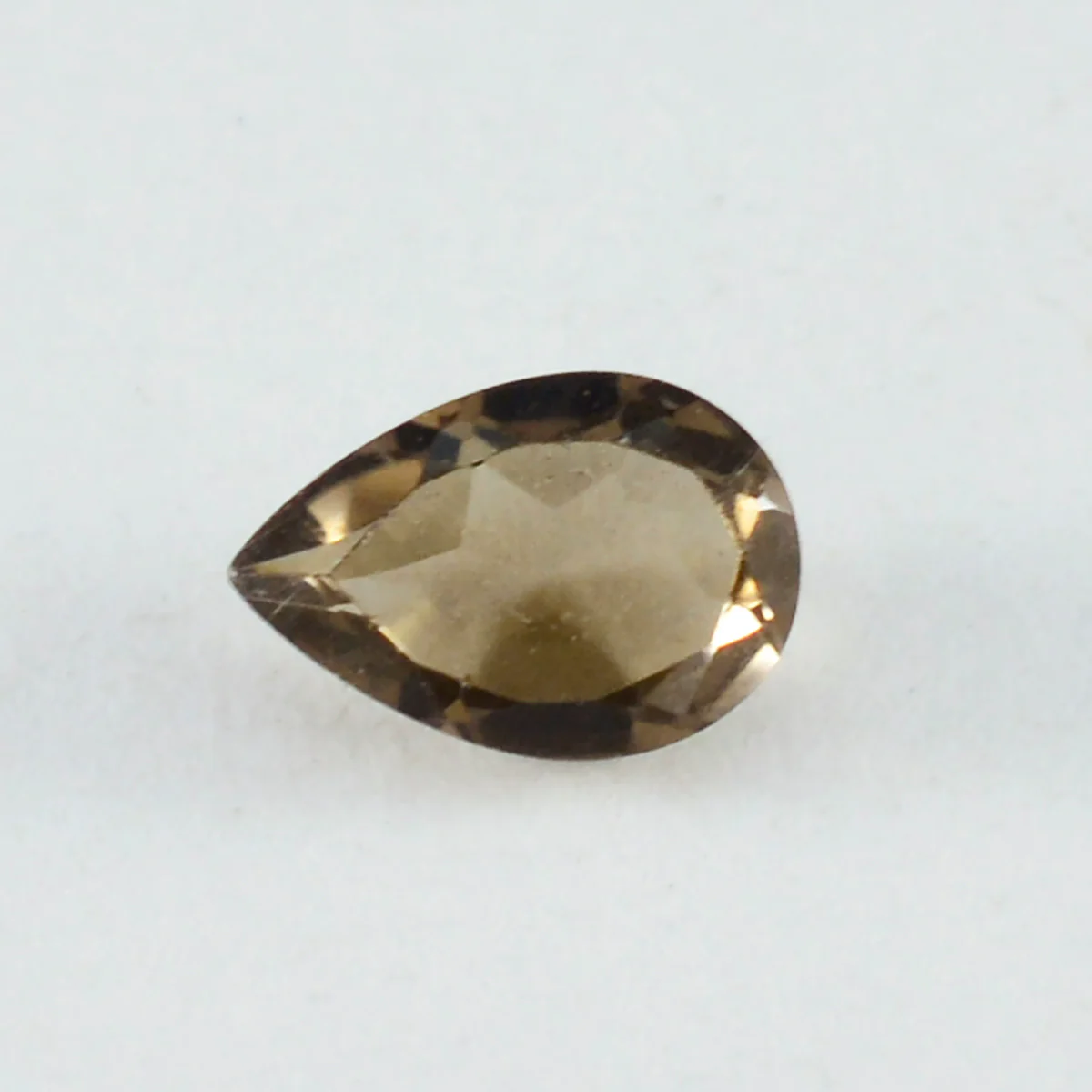 Smoky Quartz 10PC Tiny 4x6 MM Pear Faceted Brown Brilliant Semi Precious Loose Gemstones - Image 3