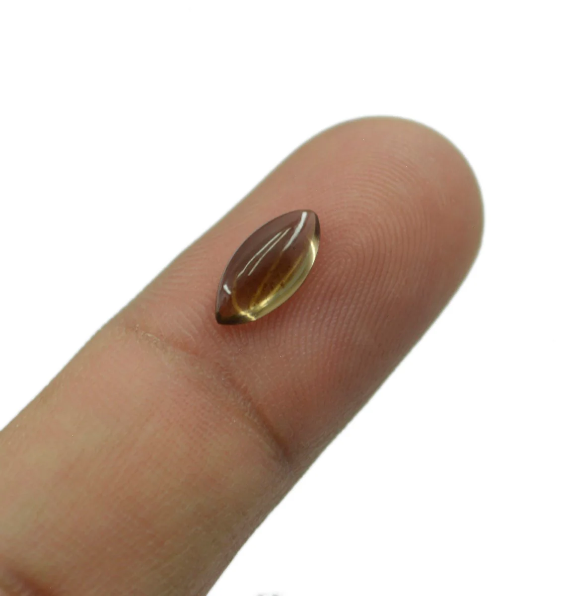 Smoky Quartz 10PC Tiny 4x8 MM Marquise Cabochon Brown Fiery semi Precious Loose Gemstone - Image 3
