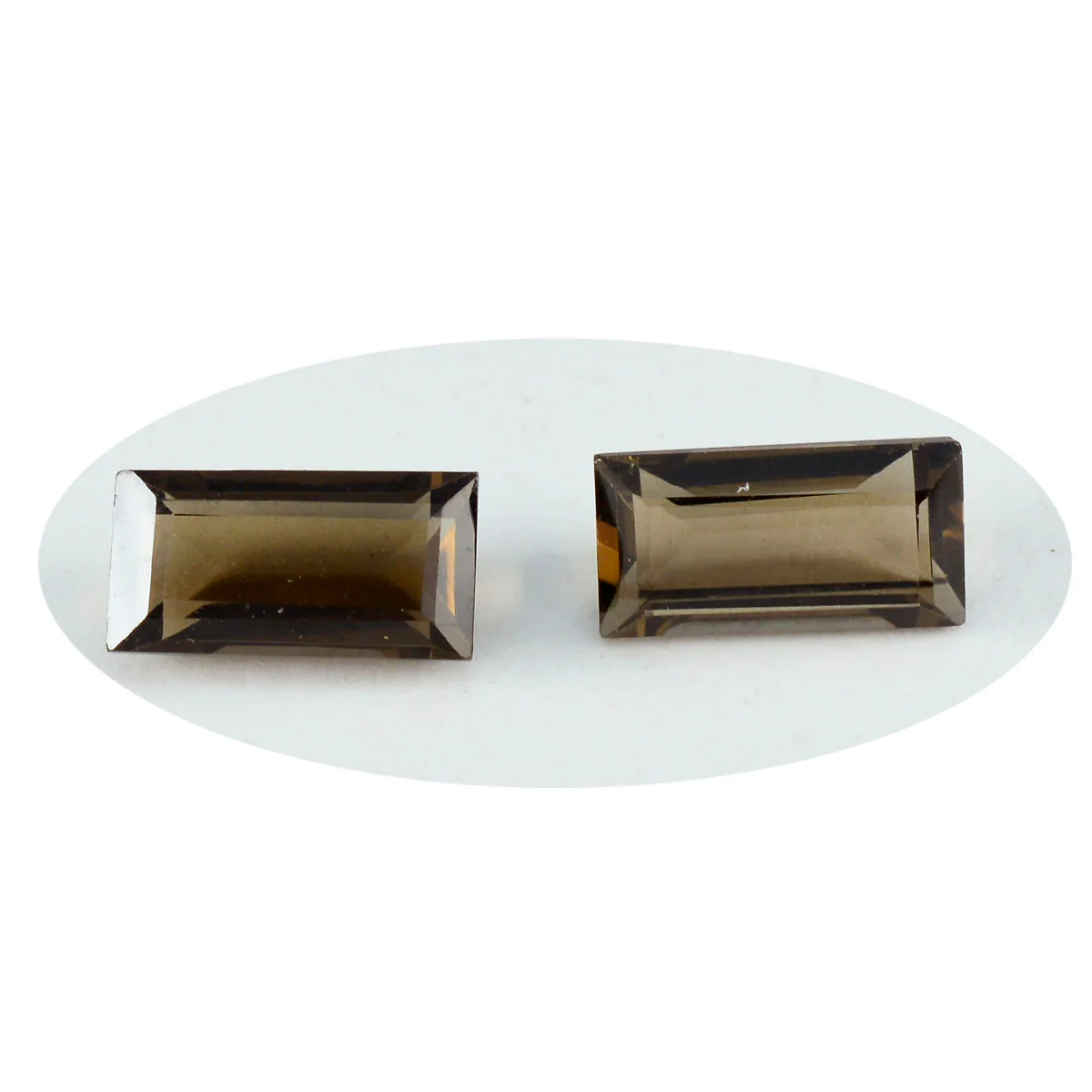 Smoky Quartz 1PC Chunky 10x20 MM Baguette Faceted Brown Sparkling Semi Precious Gems