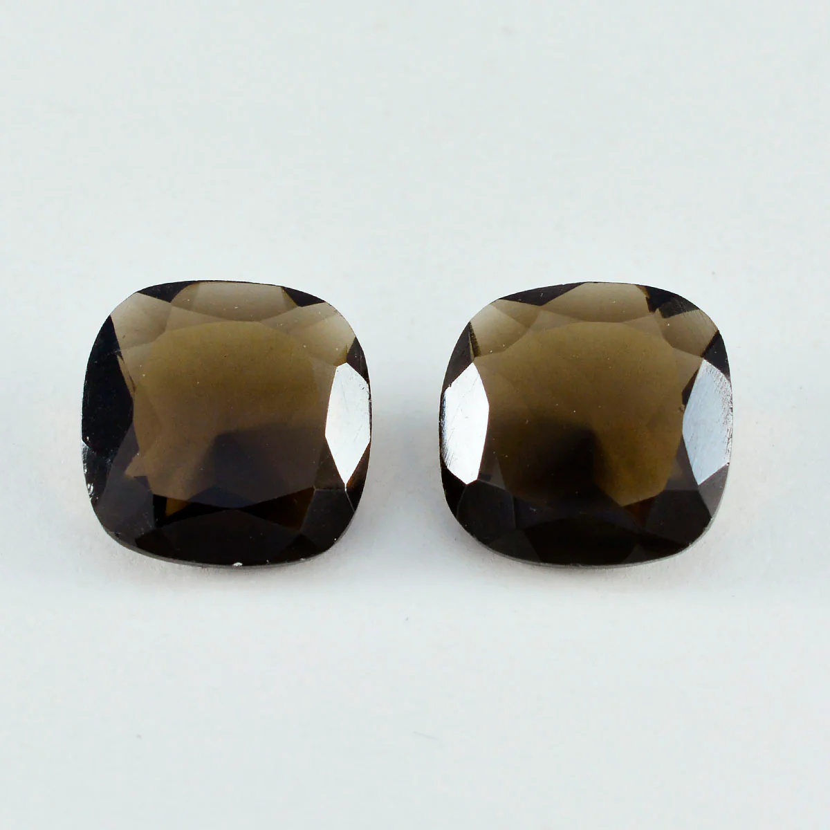 Smoky Quartz 1PC Chunky 13x13 MM Cushion Faceted Brown Natural Semi Precious Loose Gemstone - Image 3