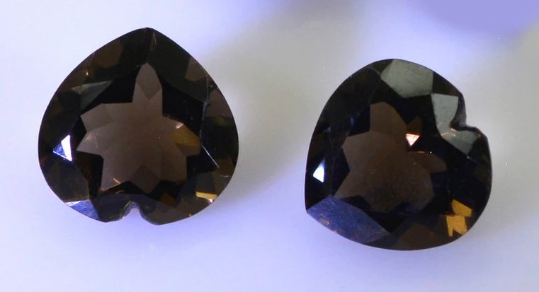 Smoky Quartz 1PC Chunky 13x13 MM Heart Faceted Brown Natural Semi Precious Loose Gemstone - Image 2