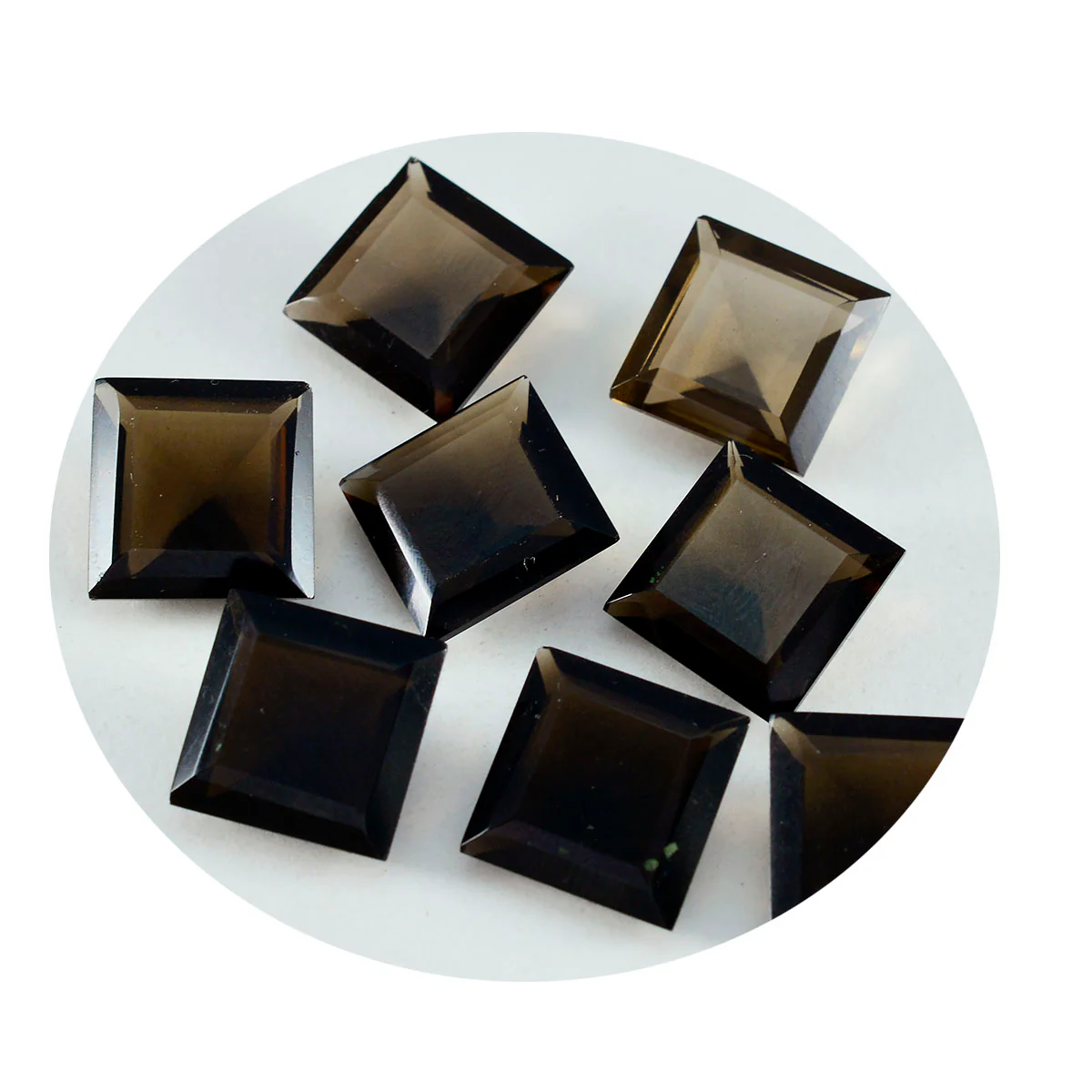 Smoky Quartz 1PC Chunky 13x13 MM Square Faceted Brown Natural Semi Precious Loose Gemstone - Image 2