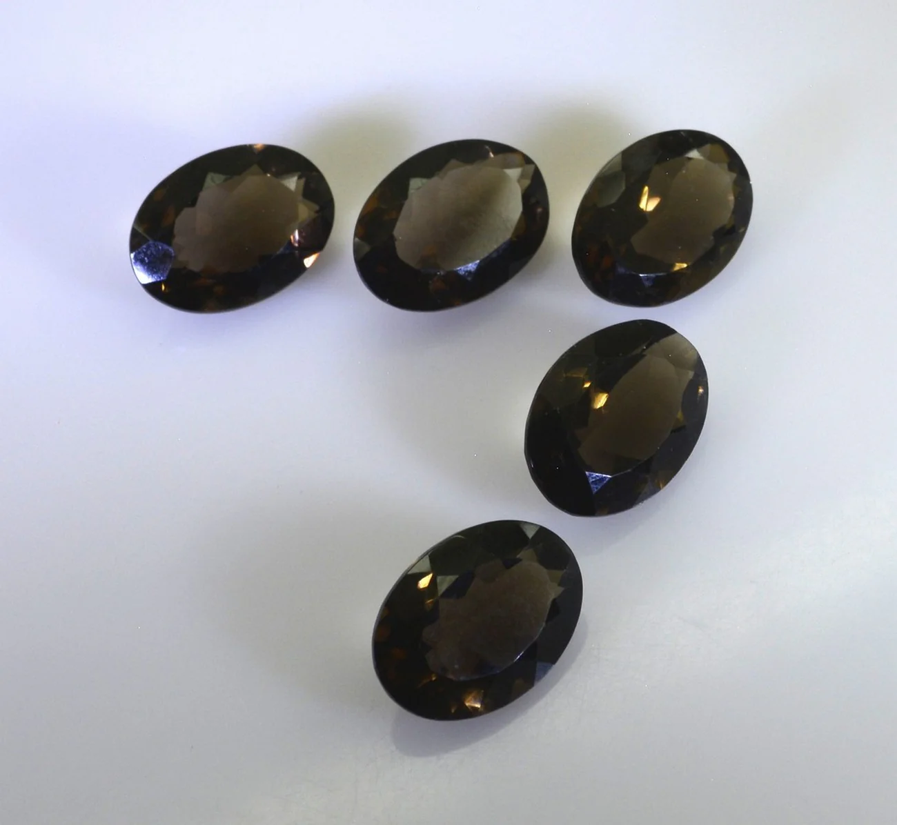 Smoky Quartz 1PC Chunky 13x18 MM Oval Faceted Brown Polished Semi Precious Loose Gems - Image 3
