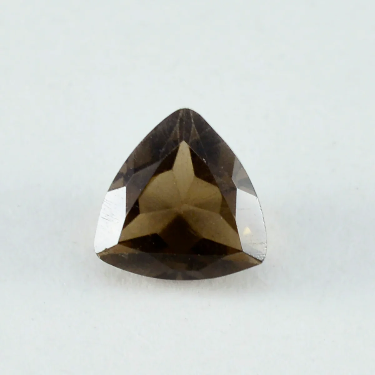 Smoky Quartz 1PC Chunky 14x14 MM Triangle Faceted Brown Genuine Semi Precious Loose Gemstones - Image 4