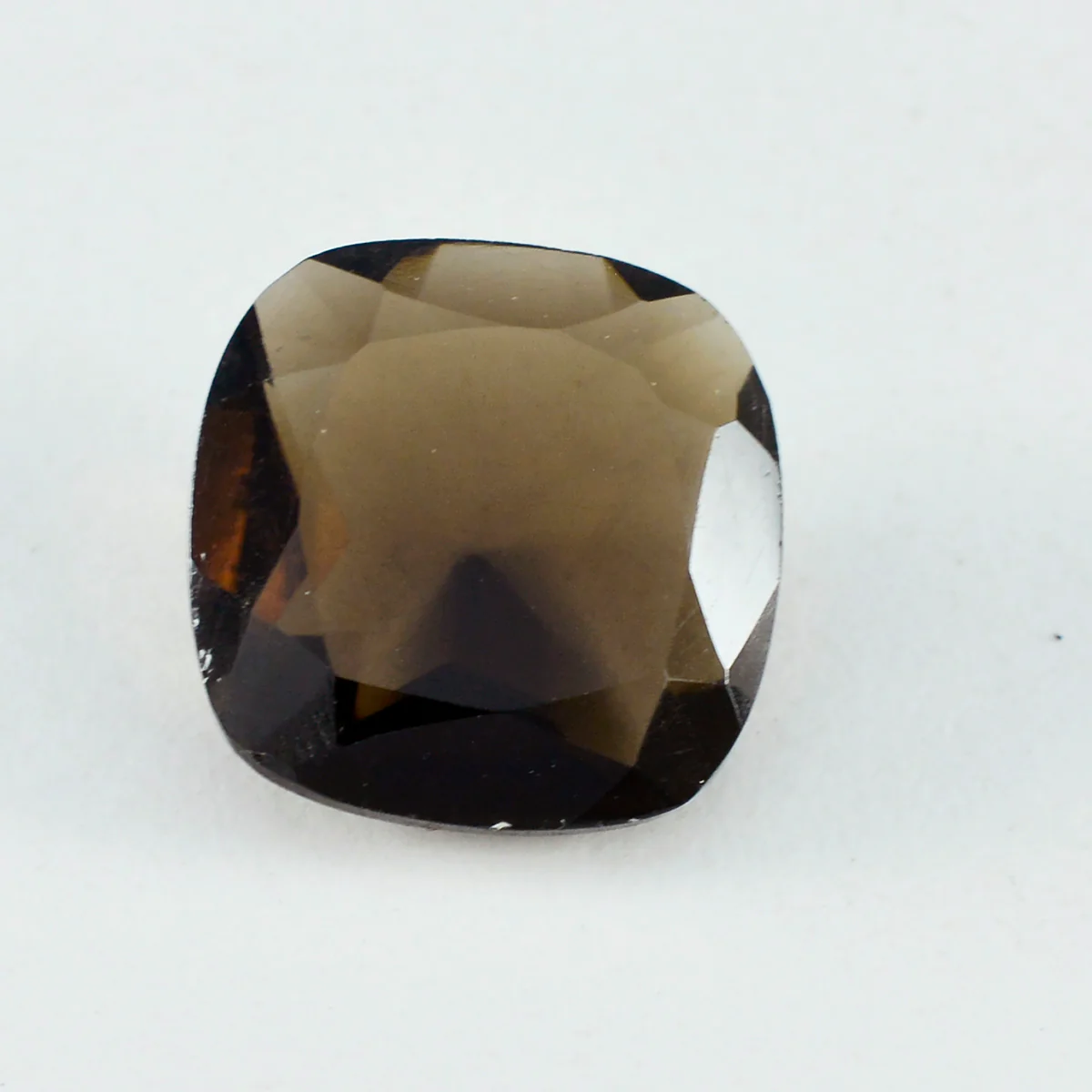 Smoky Quartz 1PC Chunky 15x15 MM Cushion Faceted Brown Superior Semi Precious Gems - Image 3