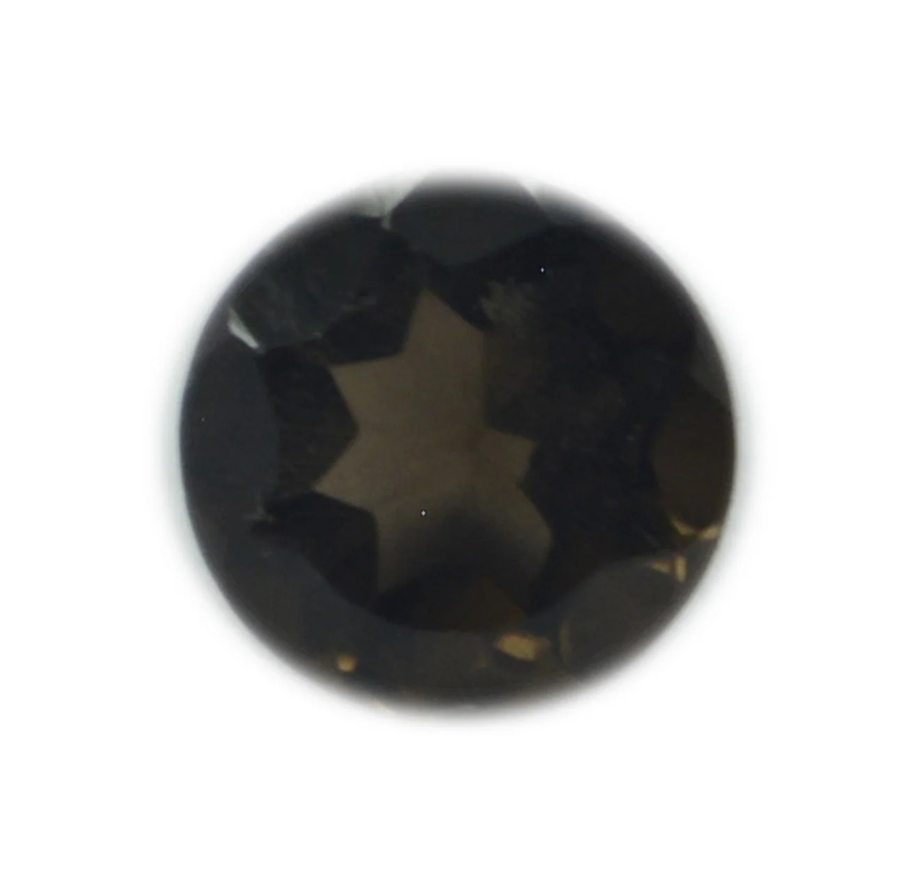 Smoky Quartz 1PC Chunky 15x15 MM Round Faceted Brown Superior Semi Precious Gems - Image 3