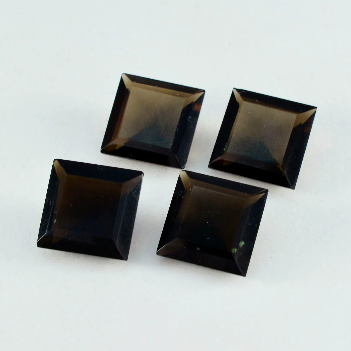 Smoky Quartz 1PC Chunky 15x15 MM Square Faceted Brown Superior Semi Precious Gems